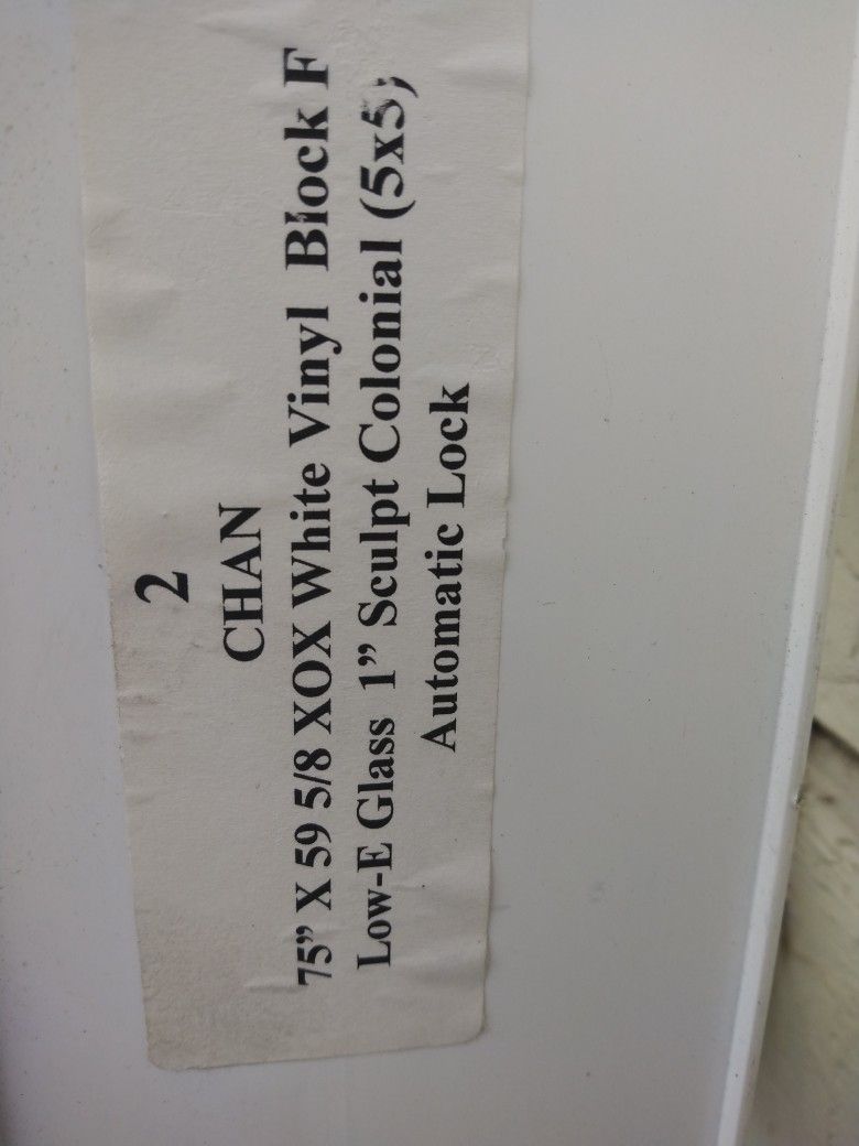 Vynle Windows Sizes On Pics Please Don't Ask