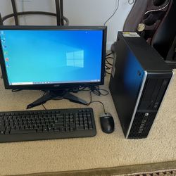 Hp i5 Desktop Computer W/Windows 10 & Lifetime Office 16gb 500HDD Wifi (Fast)