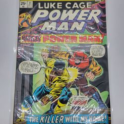 Marvel Comics Luke Cage Power Man #21 Battles Power Man