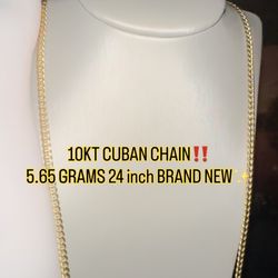 10KT CUBAN CHAIN‼️