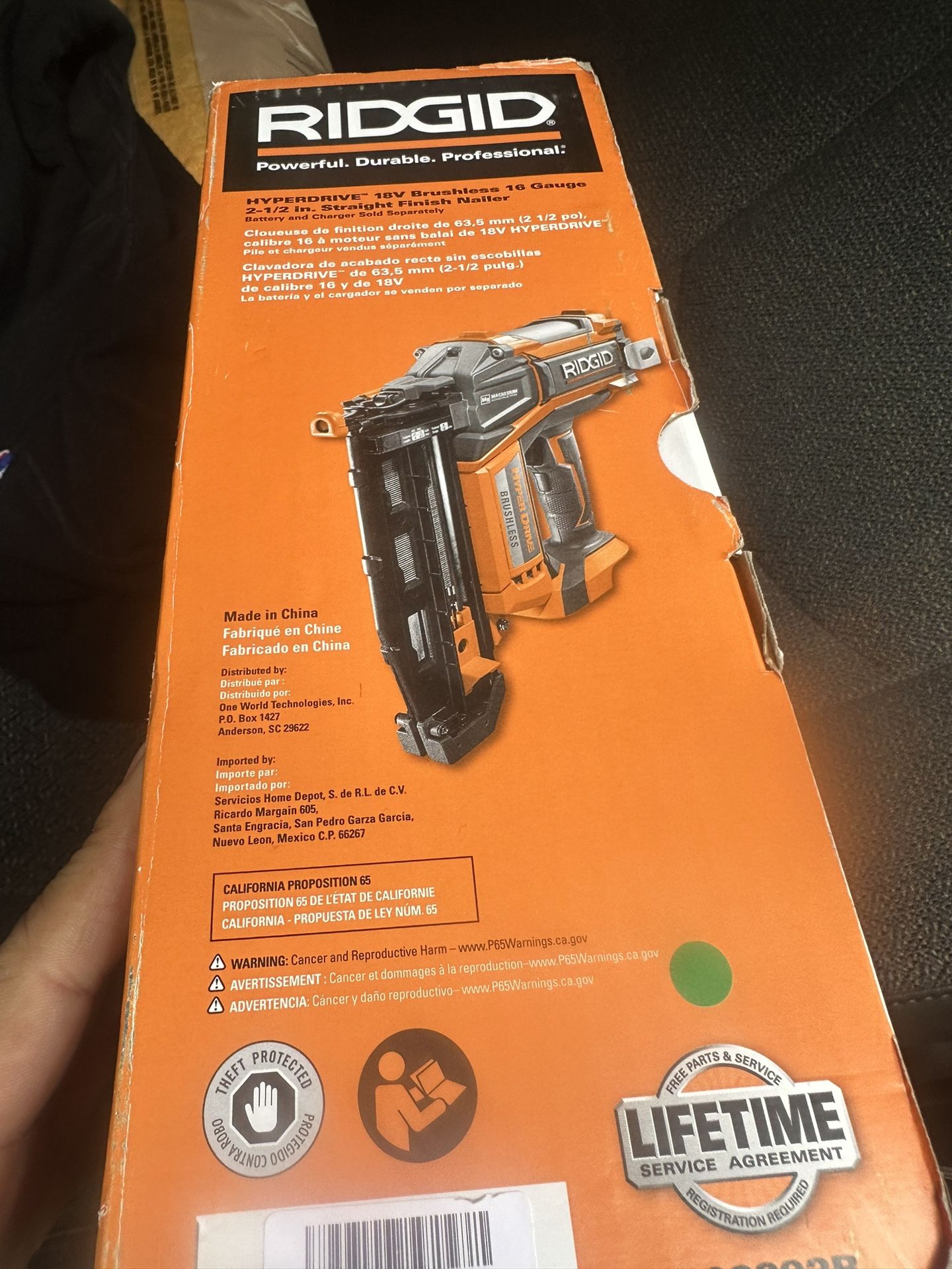 Ridgid Finish Nailer 