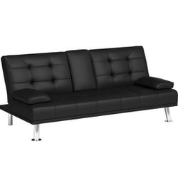 Homall Futon Sofa Bed (Black)