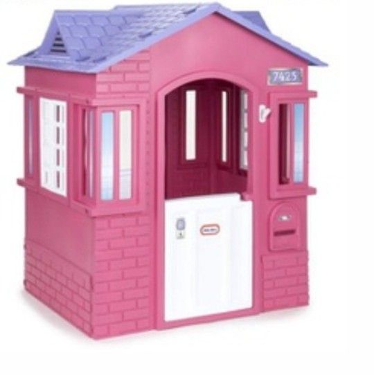 Little Tikes Cape Cottage House, Pink - Pretend Playhouse for Girls Boys Kids 2-8 Years Old