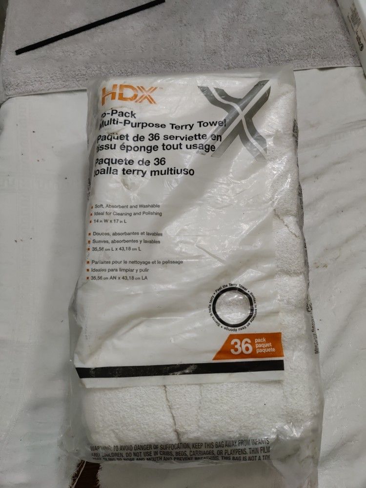 Bag Of 36 Terry Towels Located In Palm Beach Gardens