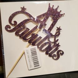 Fabulous 41 Cake Topper