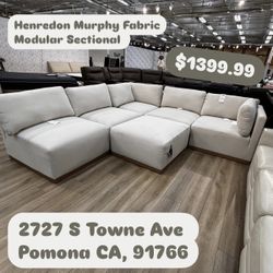Henredon Murphy Fabric Modular Sectional 