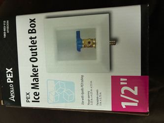 Apollo PEX Ice Maker Outlet Box 1/2”