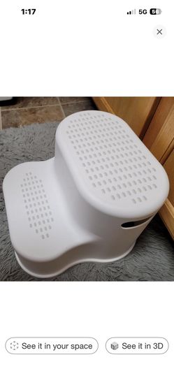 White Step Stool for kids