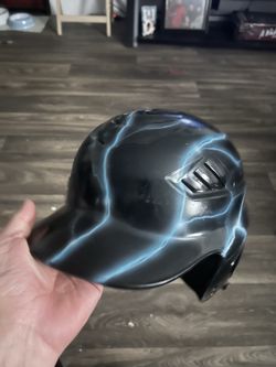 Custom airbrushed batting helmet