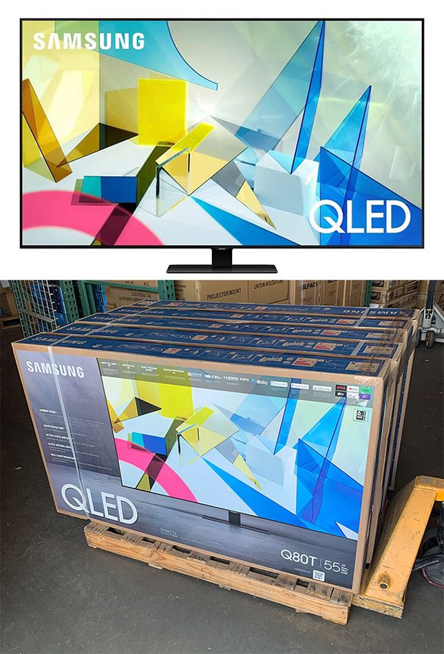 Brand new $950 Samsung 55” Class QLED Q80T Series 4K UHD Direct Full Array 12x Quantum HDR 12x Smart TV
