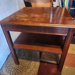 Sturdy wood Coffee table Or end table .
