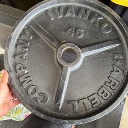 🏋️ Used Olympic Weight Plates — Various Sizes