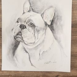 Watercolor Dog Portrait 11x14 