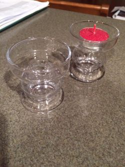 Really nice glass Taper candle or tealight holder