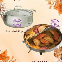 Juego De Casuela 18 QT Y DISCO 