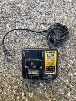 DeWalt DCB107 battery charger. Charges 12V and 20V Max Lithium Ion batteries.