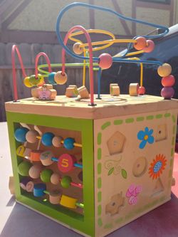 Wooden items available ACTIVITY cube for children juguetero desponible ahhorita