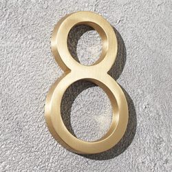 4 Inch Brass Address Numbers Only Have (2) 8s ,4, And 1