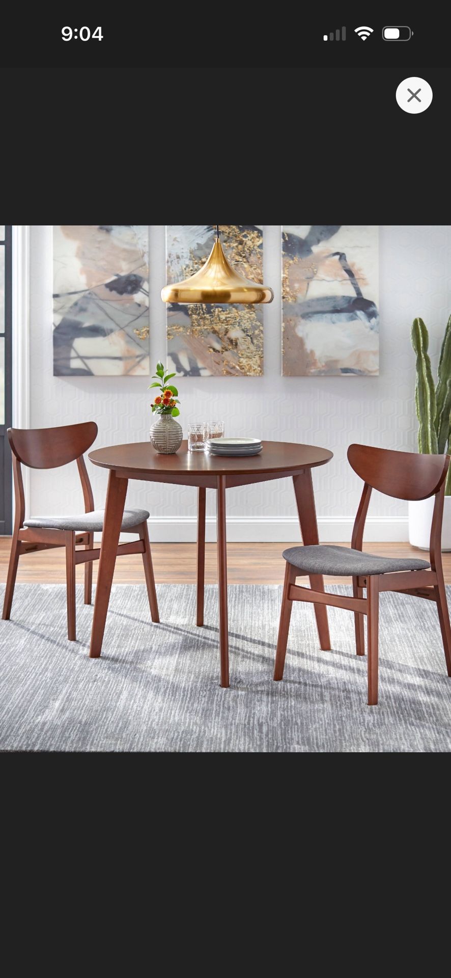 Kitchen /Dining Table With Two Chairs