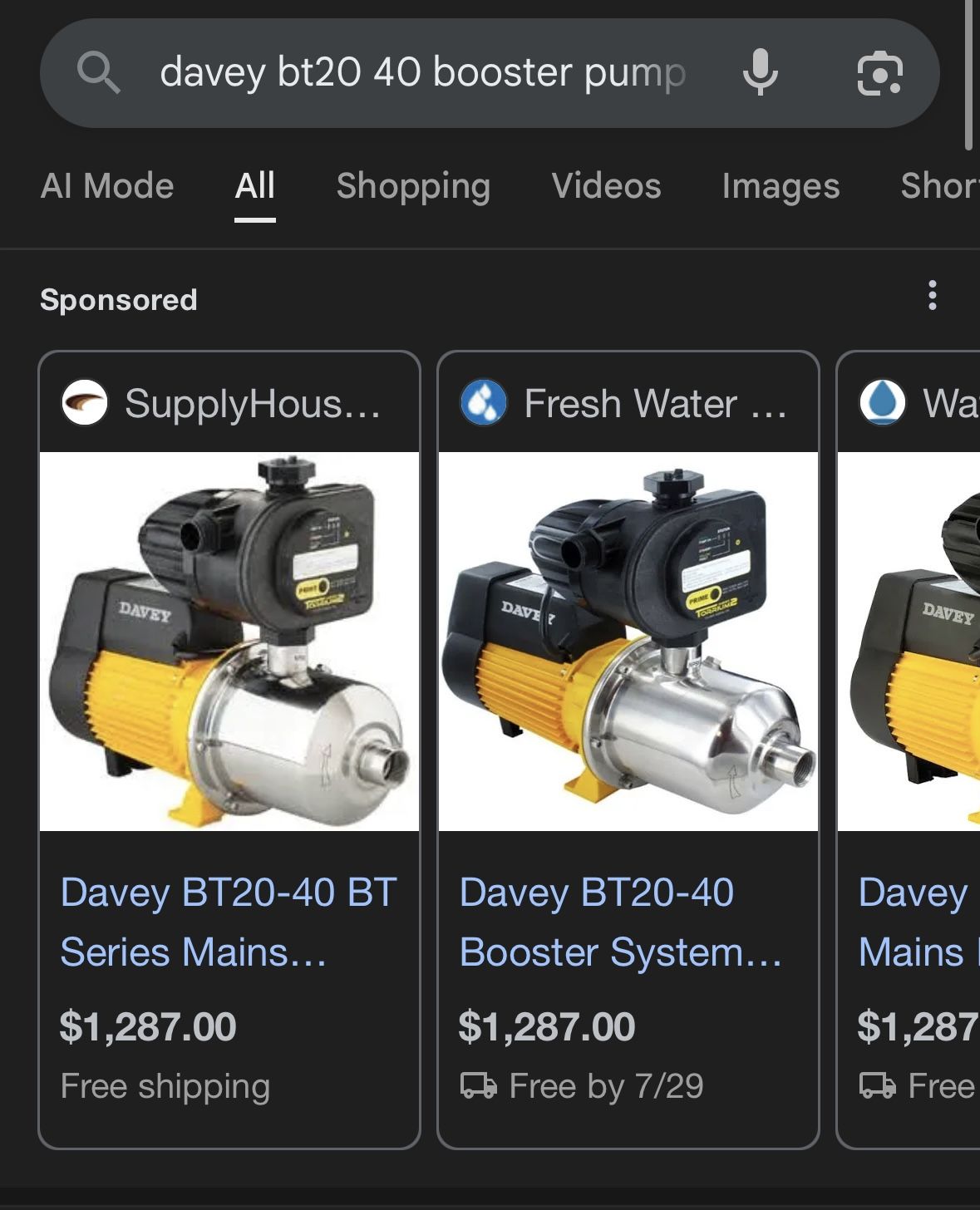 Davey BT20-40 Booster Pump