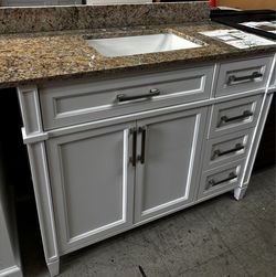 43” Cultured Marble Vanity