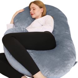 Pregnancy Pillows for Sleeping - U Shaped Full Body Pillow Support, 55inch  Cooling Maternity Pillow for Pregnant Women, Support for Belly, Back, Legs