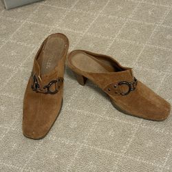 Women’s Buckled Suede Clog 