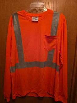 CornerStone Safety Orange Mesh Long Sleeve T - Men's