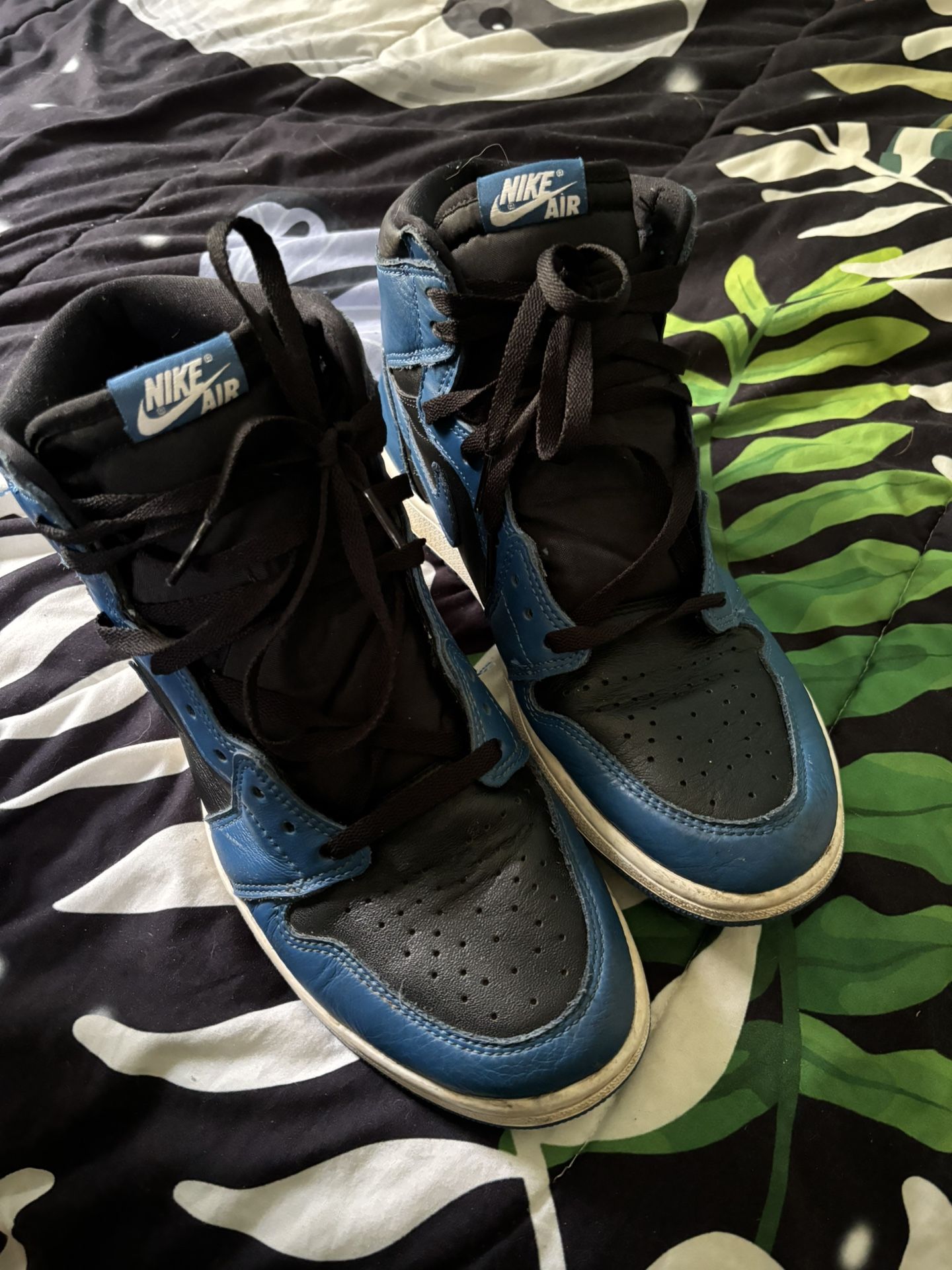 Nike Air Jordan 1 Retro High OG Dark Marina Blue READ DESCRIPTION