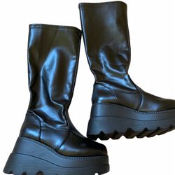 Black Platform Boots