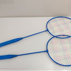 Badminton Rackets With Shuttlecocks 