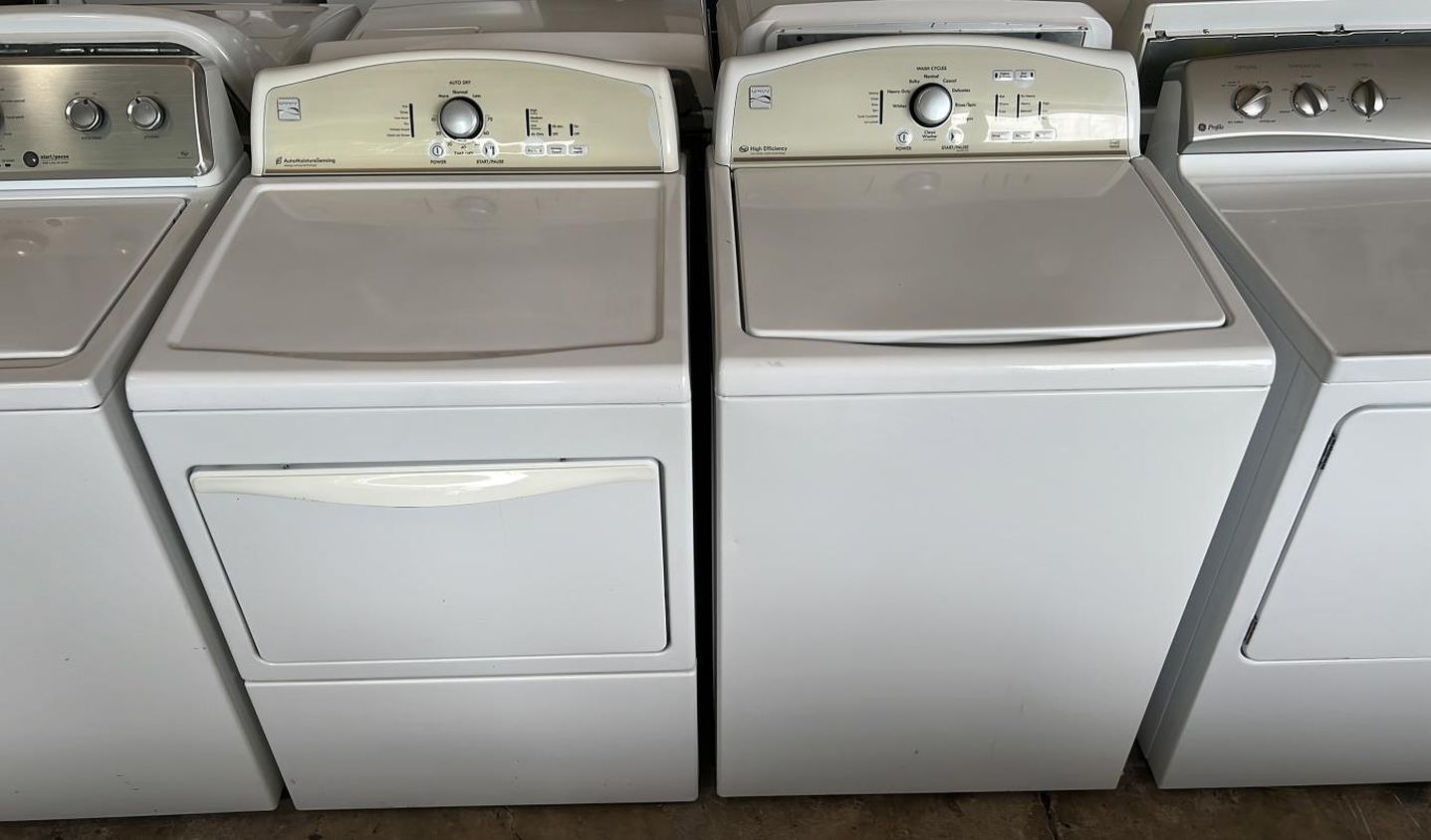 Kenmore Washer and Dryer Electric Sets White Jumbo Capacity
