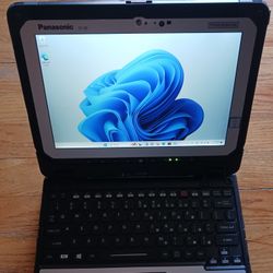 Full Rugged TouchScreen Panasonic ToughBook Laptop/Tablet Windows 11 Professional Like New Condition 