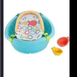 Fisher-Price Rinse 'n Grow Tub with Removable Sling, Blue 