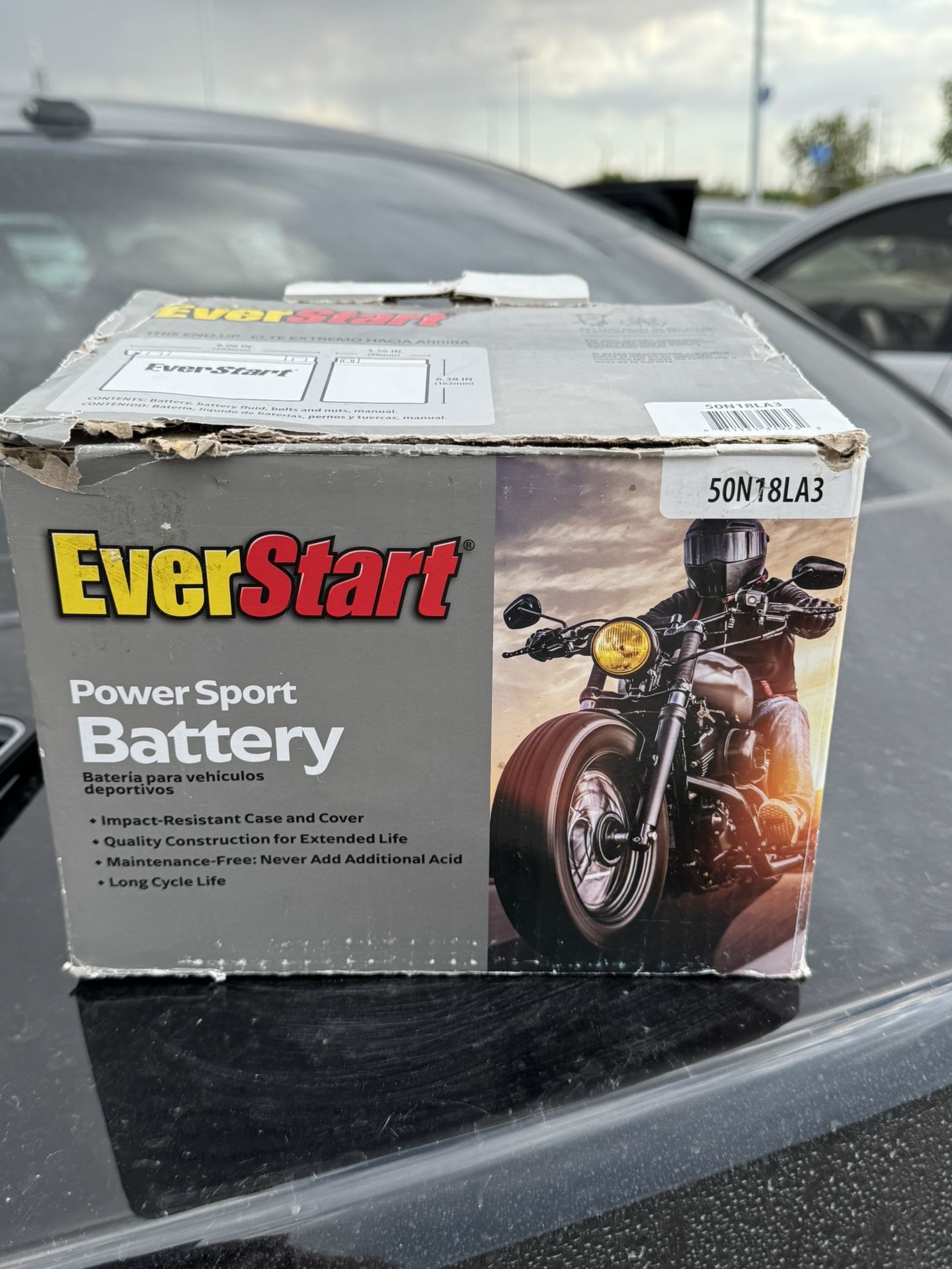 Battery Brand New Everlasting Measurements are in pictures-8x6x3 more or less Didn’t fit my UTV lost ticket and couldn’t return-Im 15 minutes from the