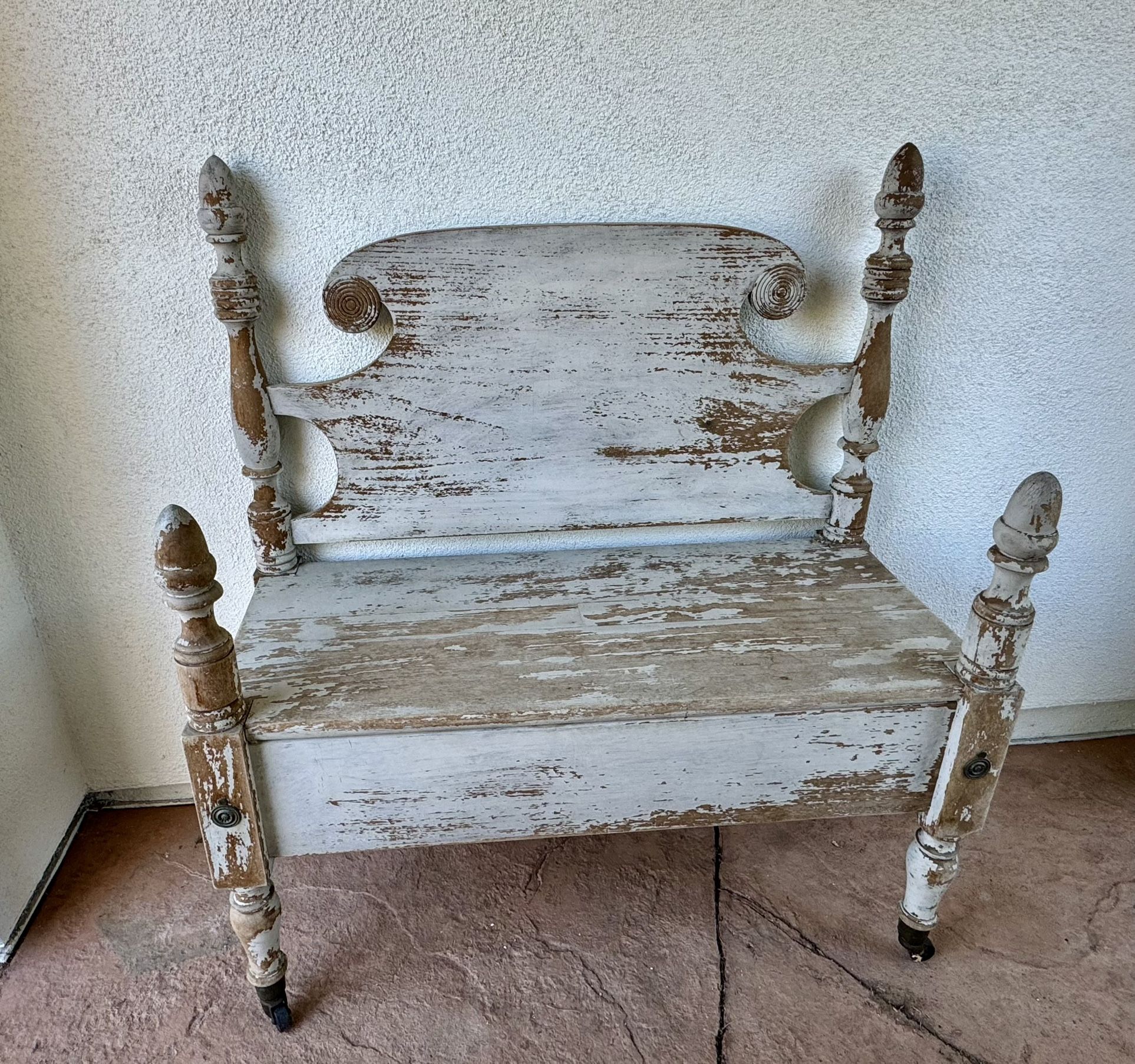 Wood Bench Shabby Chic