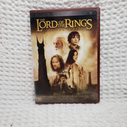 The Lord of The Rings The two towers wide screen  2 disk dvd set. Good condition and smoke free home.  Rated PG 13 and 179 min run time.