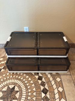 Plastic Storage Bins/Organizers- 40$ for both