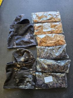 8 New Camo Balaclavas / Ski Masks – Mixed Patterns