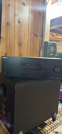 Klipsch Quintet III speakers, Subwoofer and Sony receiver