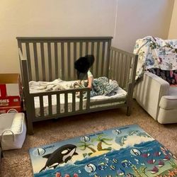 Crib And Changing Table