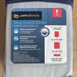  Stay Cool & Clean Full Complete Sheet Set 4pc