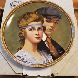 Edwin M. Knowles China Co. "Meeting on the Path" Collector Plate 