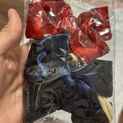Red And Blue Girl Hair Bow