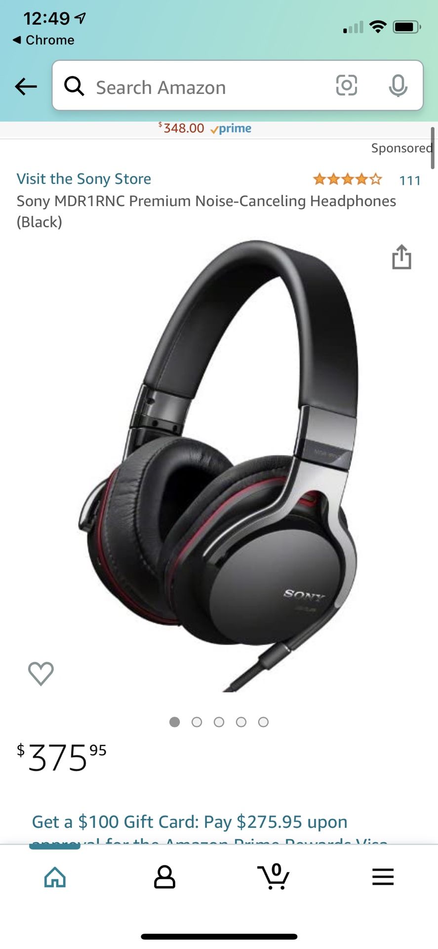 Sony MDR-1RNC headphones