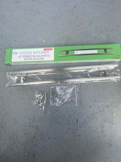 12 inch Magnetic Knife Holder With 12 Hooks New Condition $25 Firm On Price