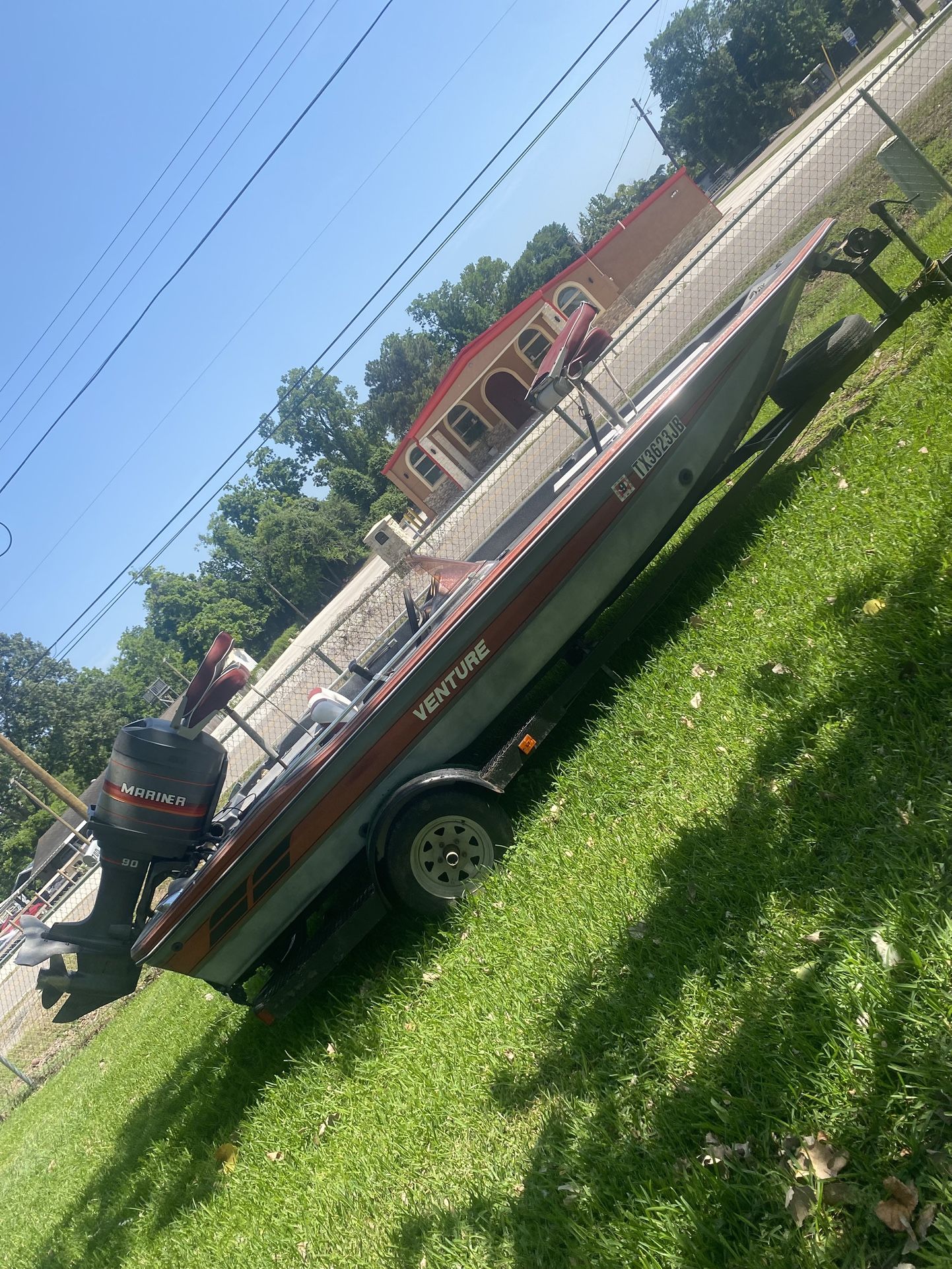 Venture Bass Boat “NO MOTOR “