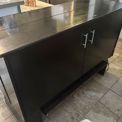 Queen Sized Murphy Bed - Modern Black Cabinet Space Saving 🔥