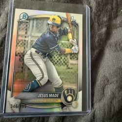Jesus Made 2025 Bowman #BCP-50 Chrome Prospects - Refractor /499