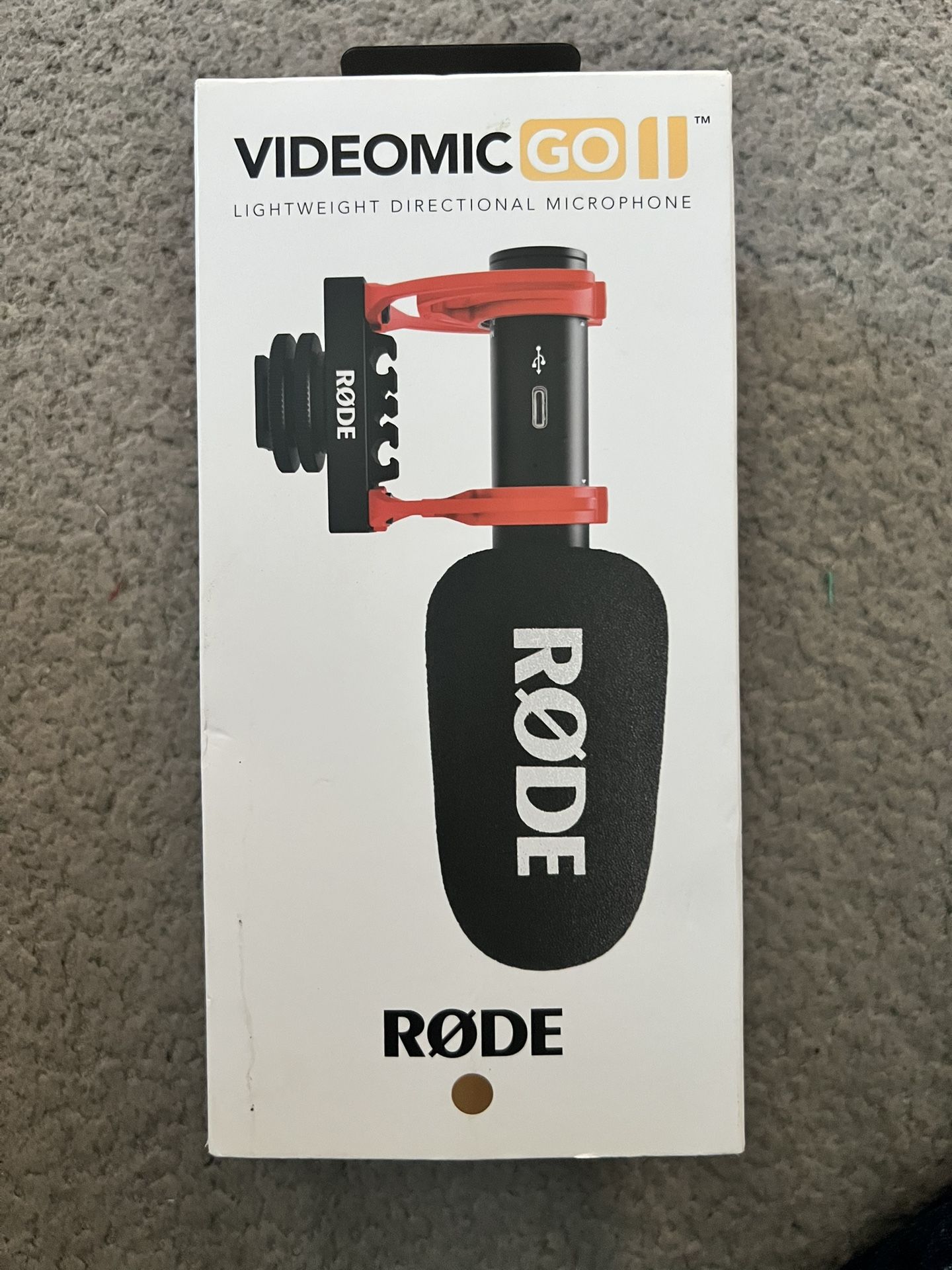 Rode VideoMic GO II Camera-Mount Lightweight Directional Microphone (2nd Gen)